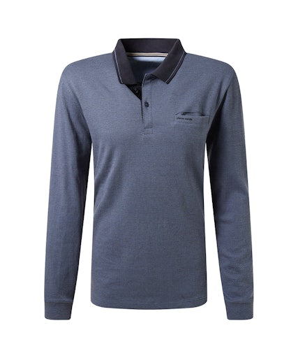Polo's lange mouw rood Pierre Cardin