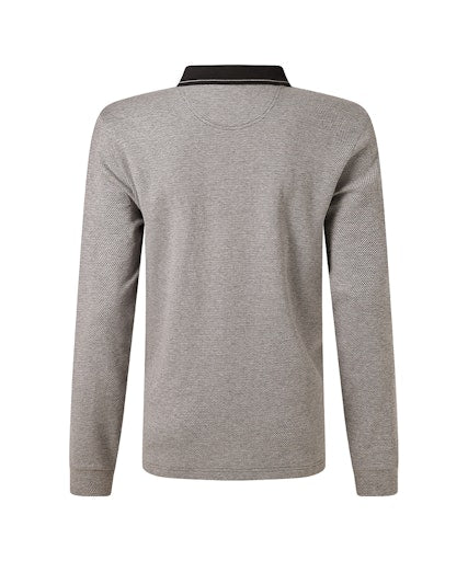 Polo's lange mouw zwart Pierre Cardin