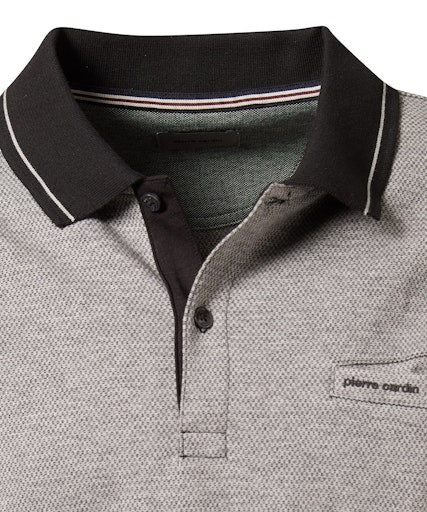 Polo's lange mouw zwart Pierre Cardin