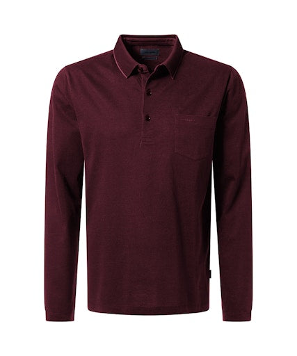 Polo's lange mouw rood Pierre Cardin