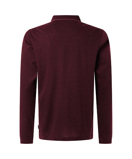 Polo's lange mouw rood Pierre Cardin
