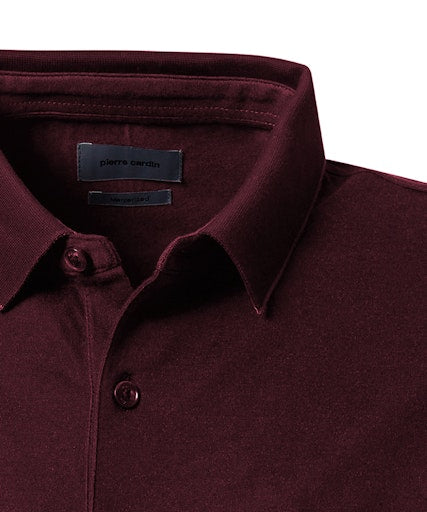 Polo's lange mouw rood Pierre Cardin