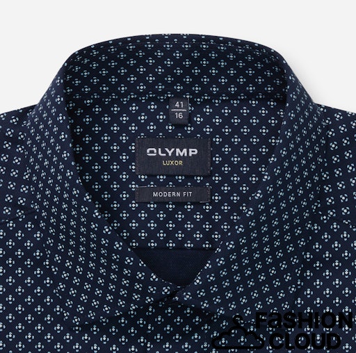 Hemden lange mouw navy OLYMP