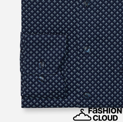 Hemden lange mouw navy OLYMP