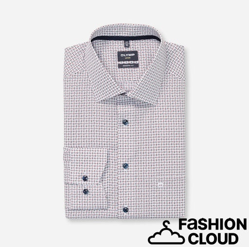 Hemden lange mouw rood OLYMP