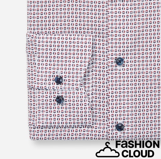 Hemden lange mouw rood OLYMP