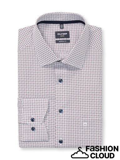 Hemden lange mouw rood OLYMP