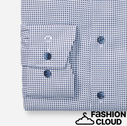 Hemden lange mouw navy OLYMP