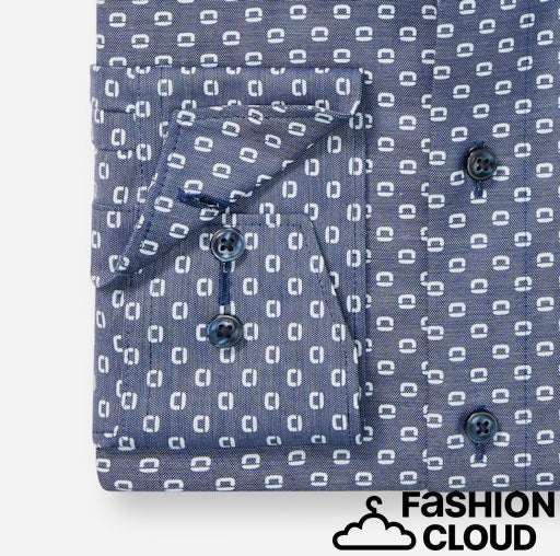 Hemden lange mouw navy OLYMP