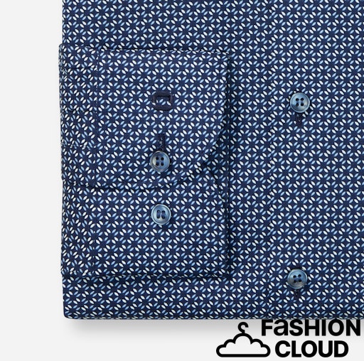 Hemden lange mouw navy OLYMP