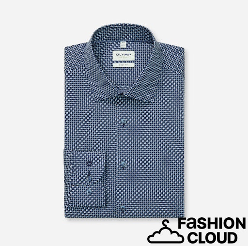 Hemden lange mouw navy OLYMP