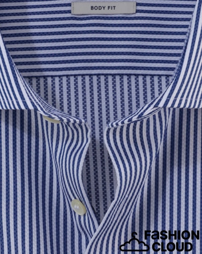 Hemden lange mouw blauw OLYMP