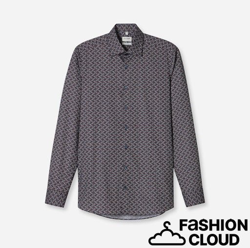 Hemden lange mouw navy OLYMP