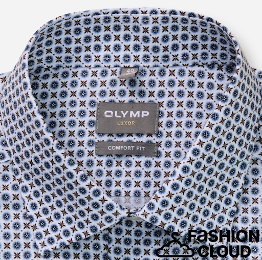 Hemden lange mouw navy OLYMP