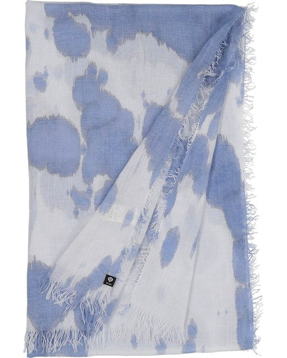 Sjaals blauw Fraas