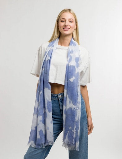 Sjaals blauw Fraas