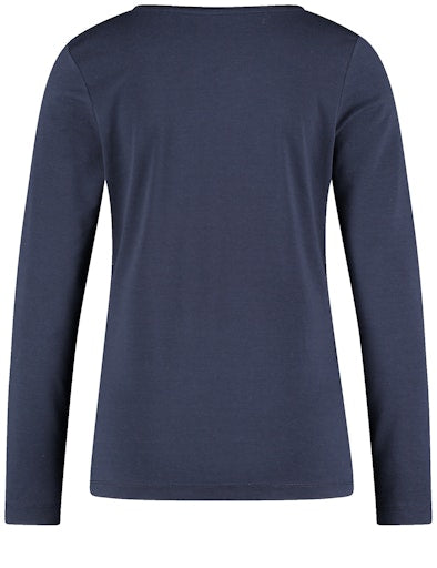 T-shirts lange mouw navy GERRY WEBER