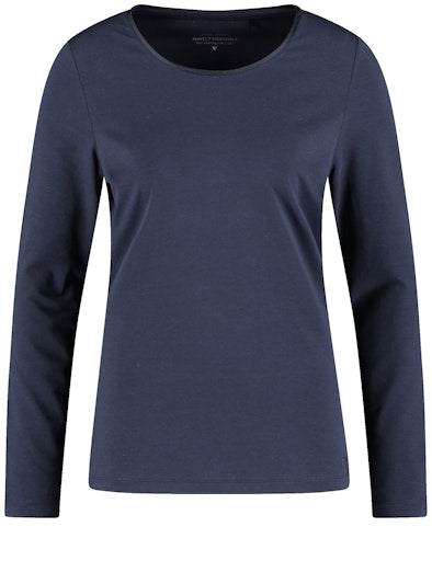 T-shirts lange mouw navy GERRY WEBER