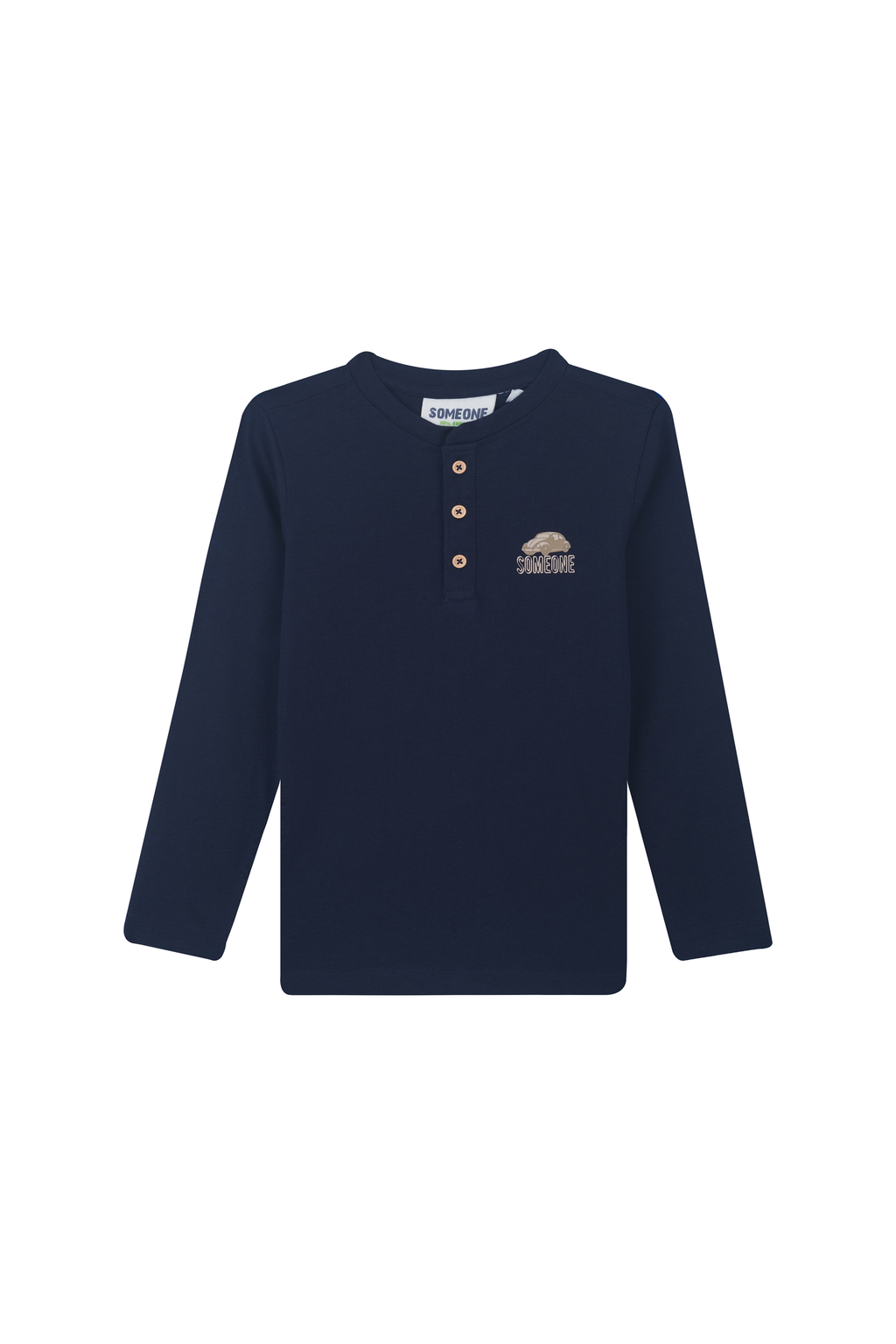 T-shirts lange mouw navy Someone