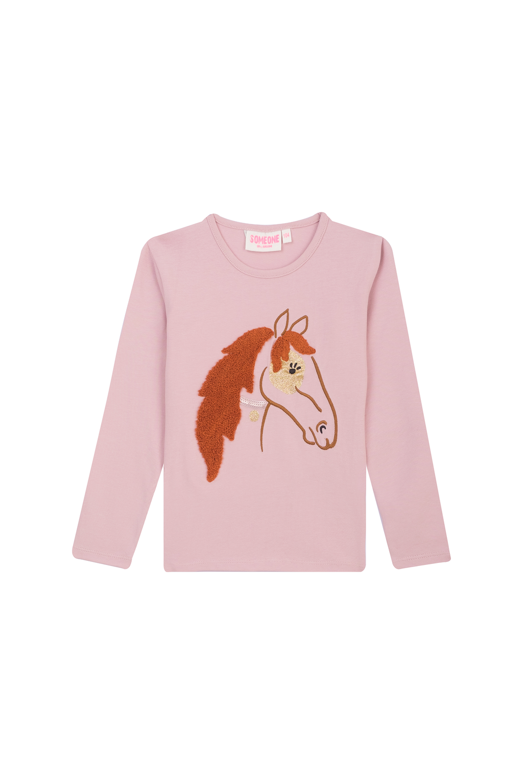 T-shirts lange mouw roze Someone