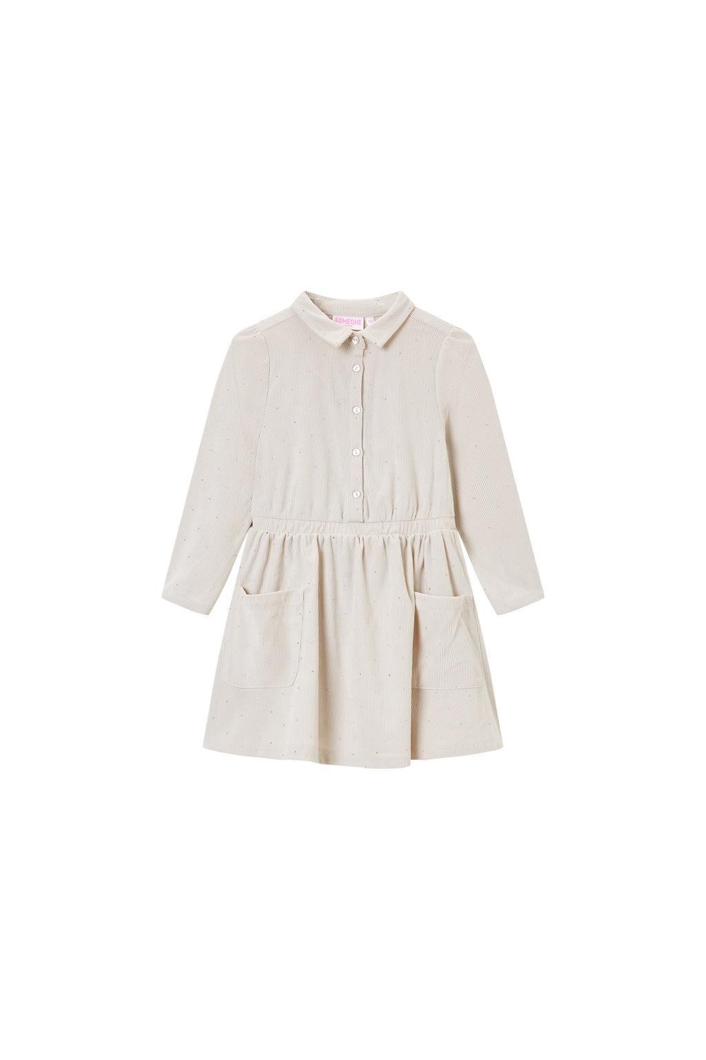 Jurken lange mouw beige Someone