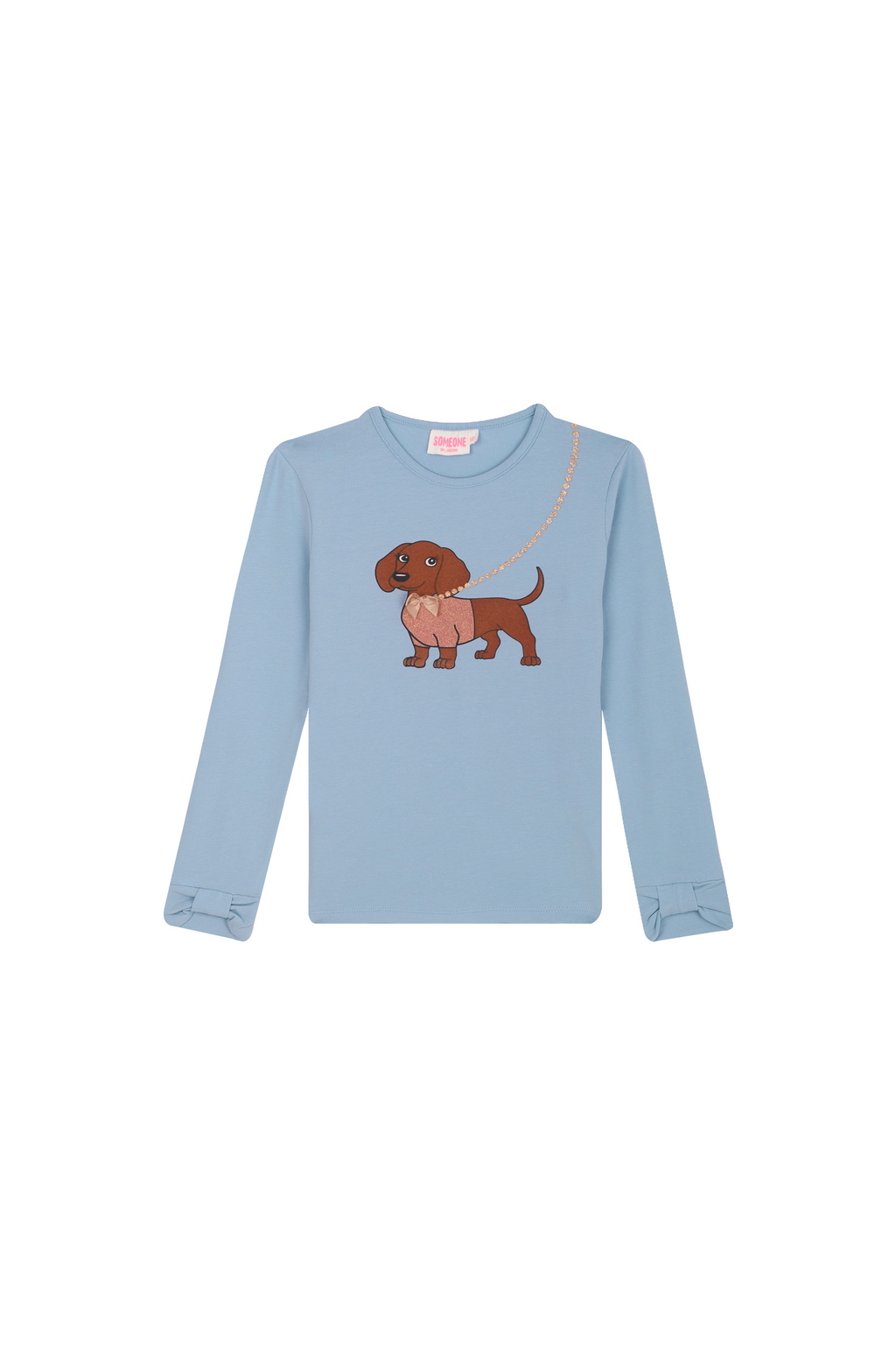 T-shirts lange mouw blauw Someone