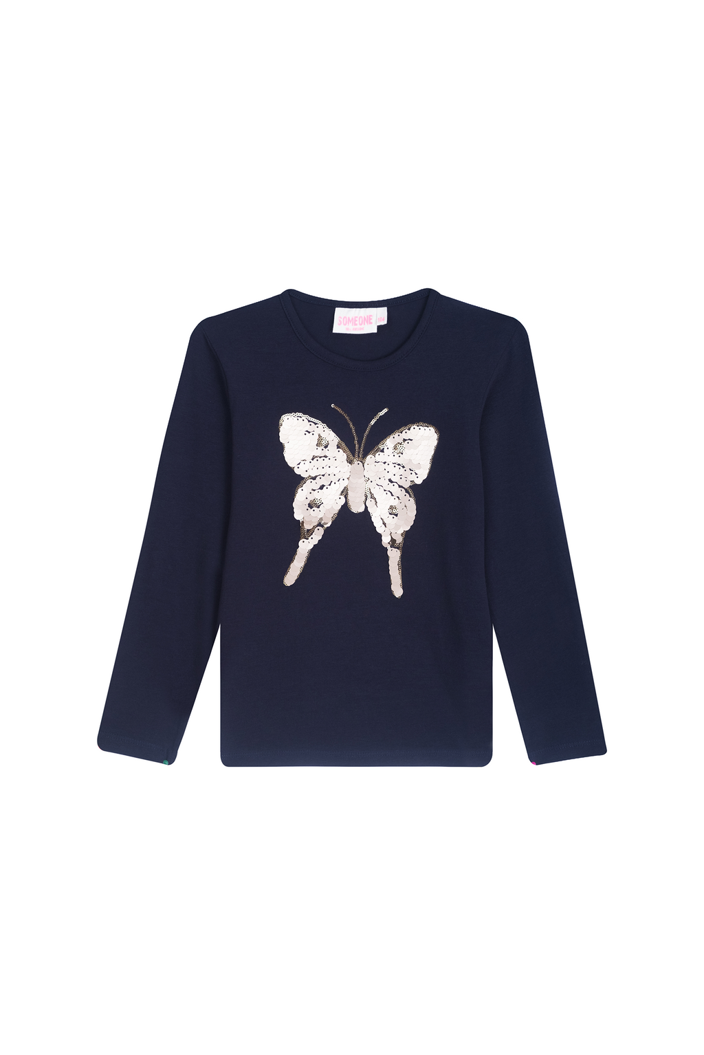 T-shirts lange mouw navy Someone
