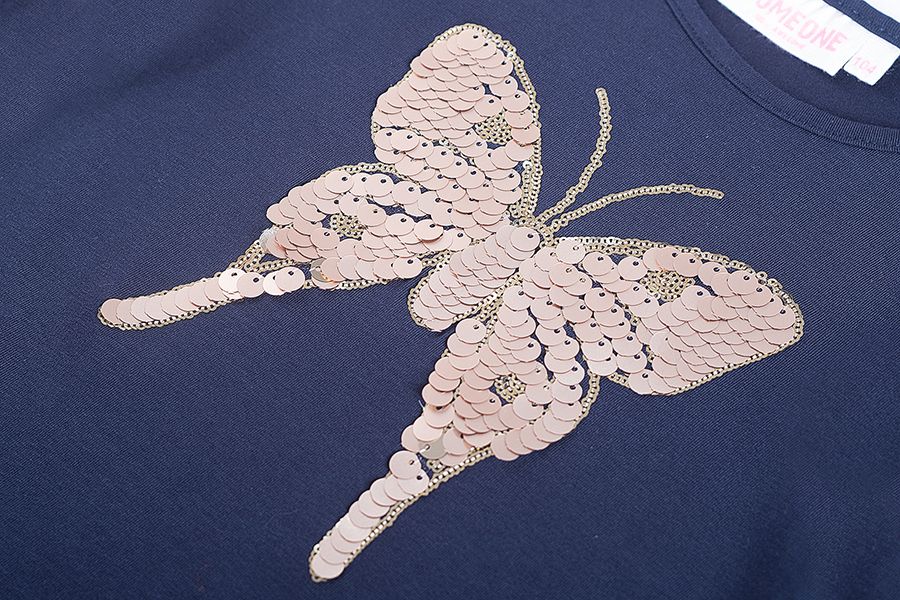 T-shirts lange mouw navy Someone