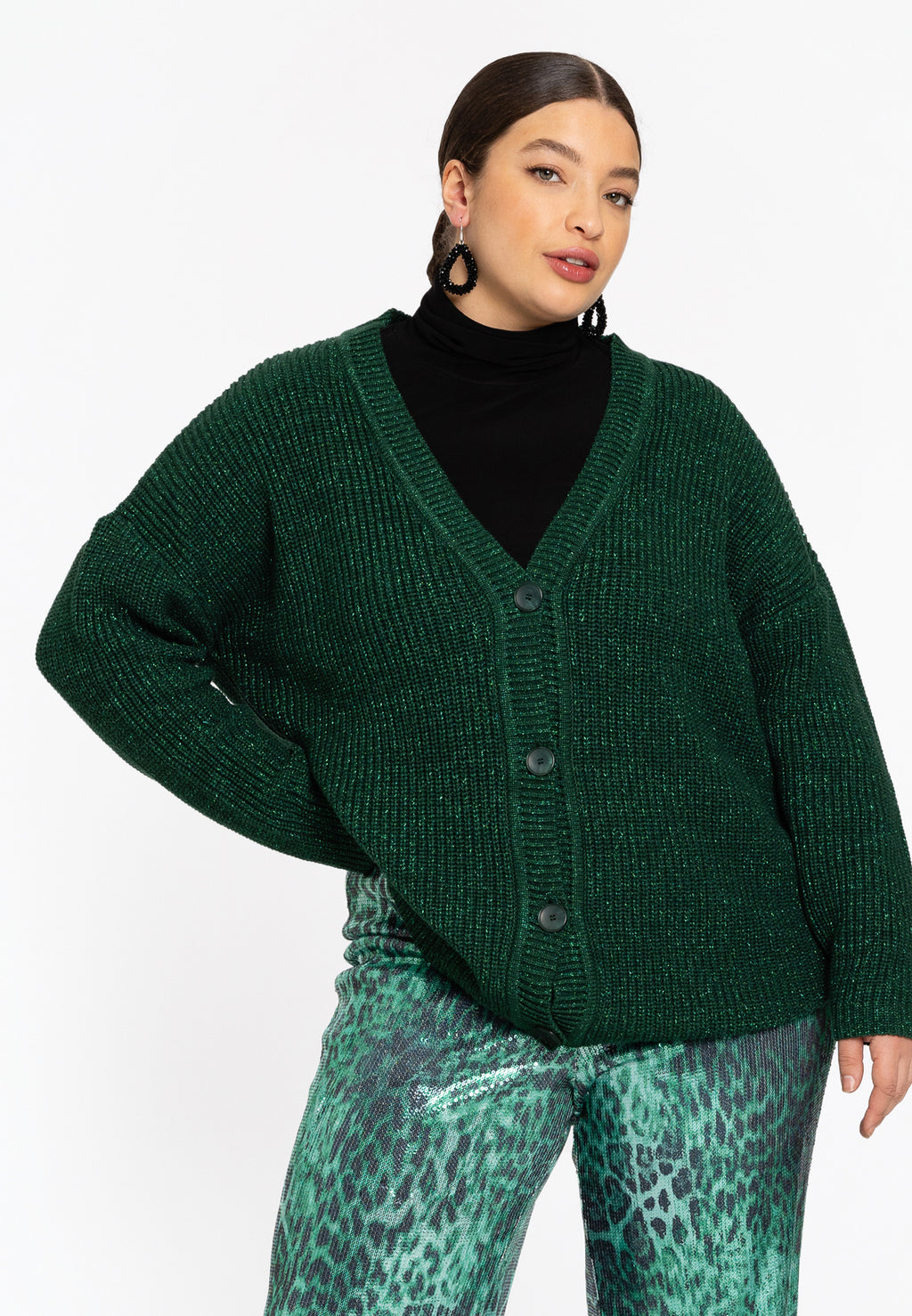 Cardigans groen Yoek