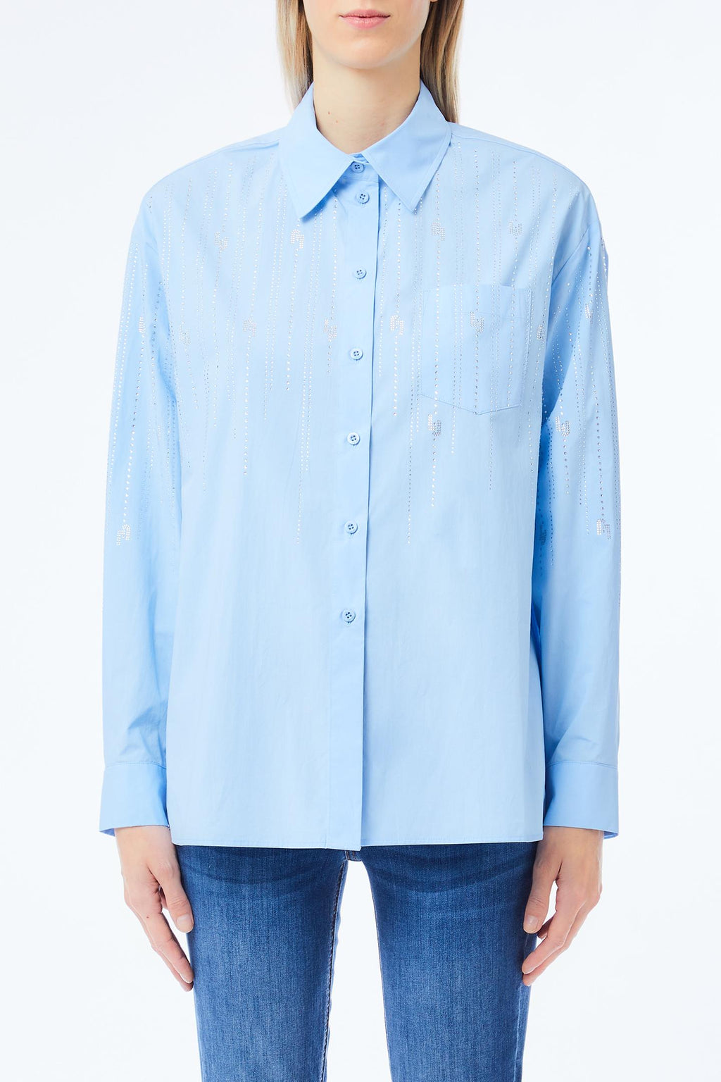 Blouses lange mouw blauw Liu Jo