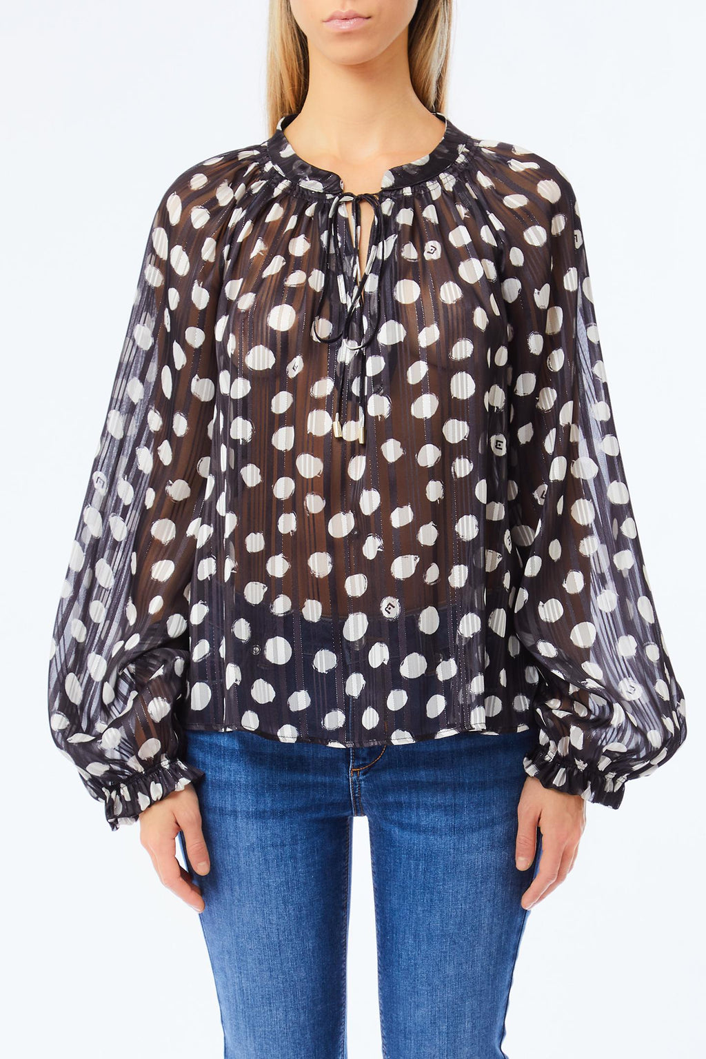Blouses lange mouw zwart Liu Jo