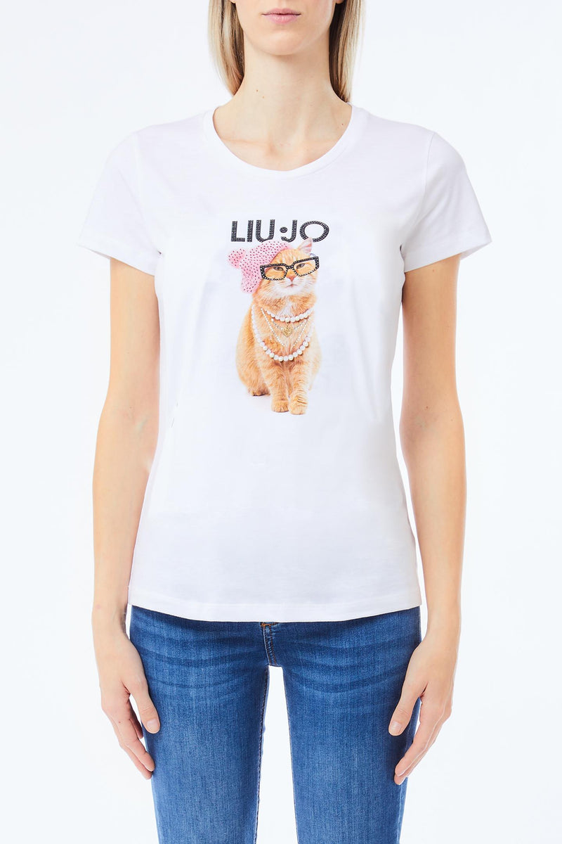 T-shirts korte mouw wit Liu Jo