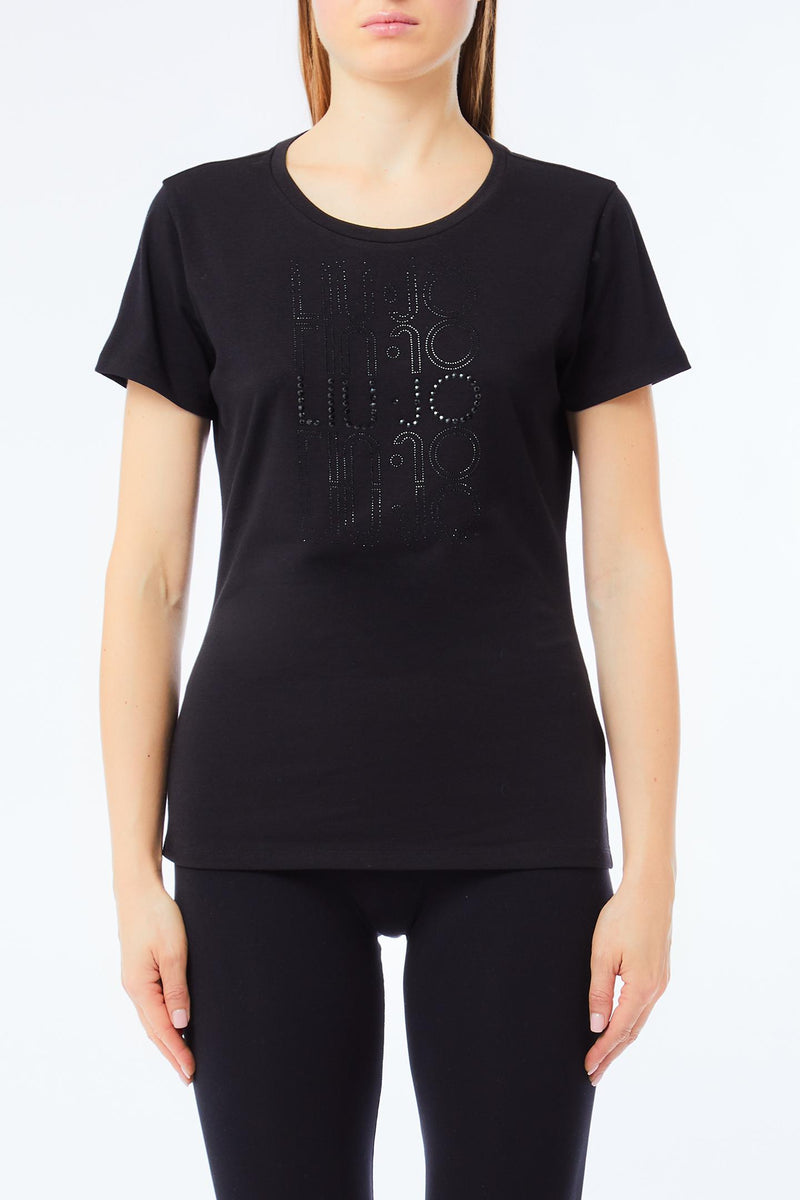 T-shirts korte mouw zwart Liu Jo