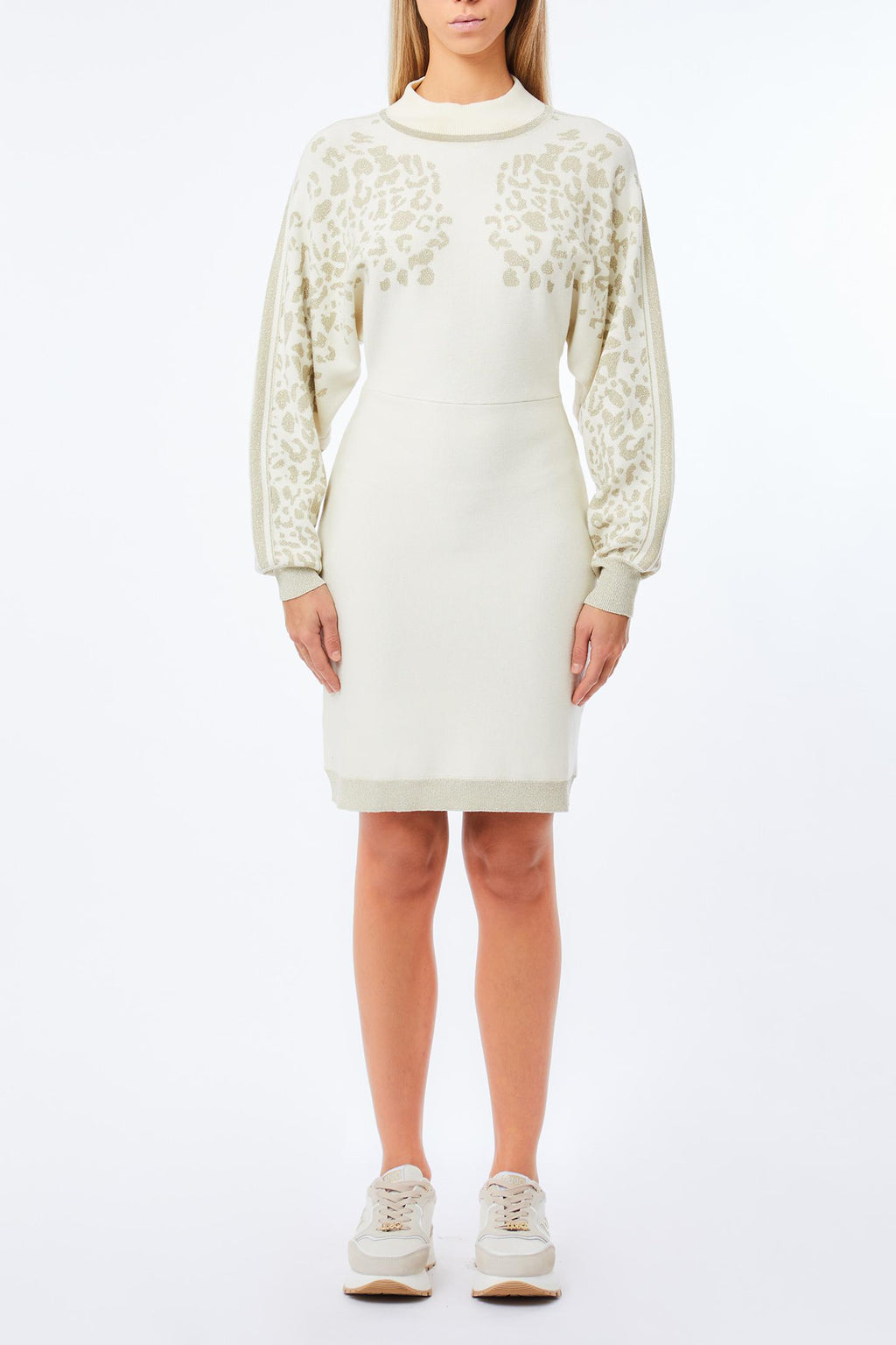 Jurken lange mouw beige Liu Jo