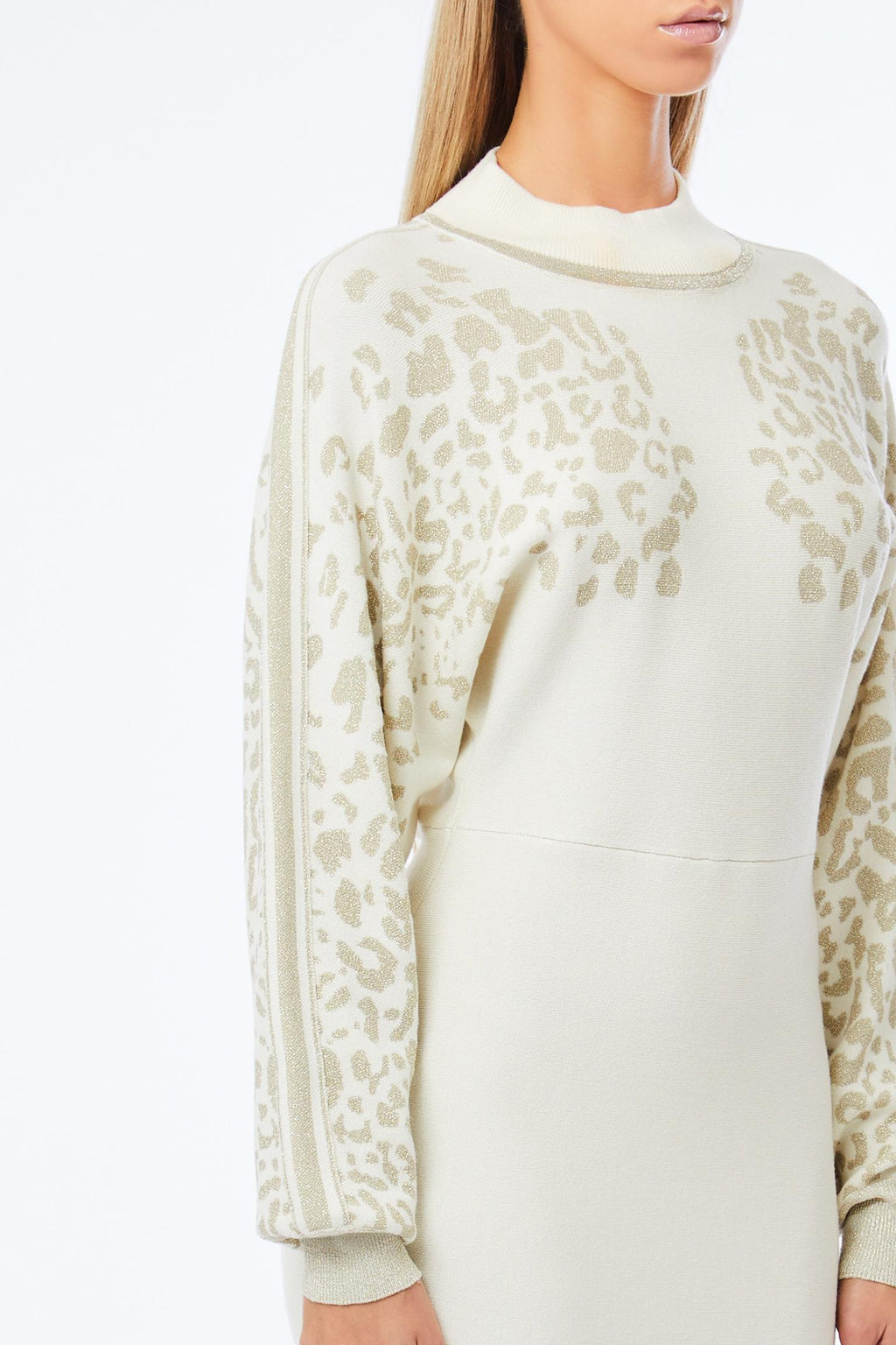 Jurken lange mouw beige Liu Jo