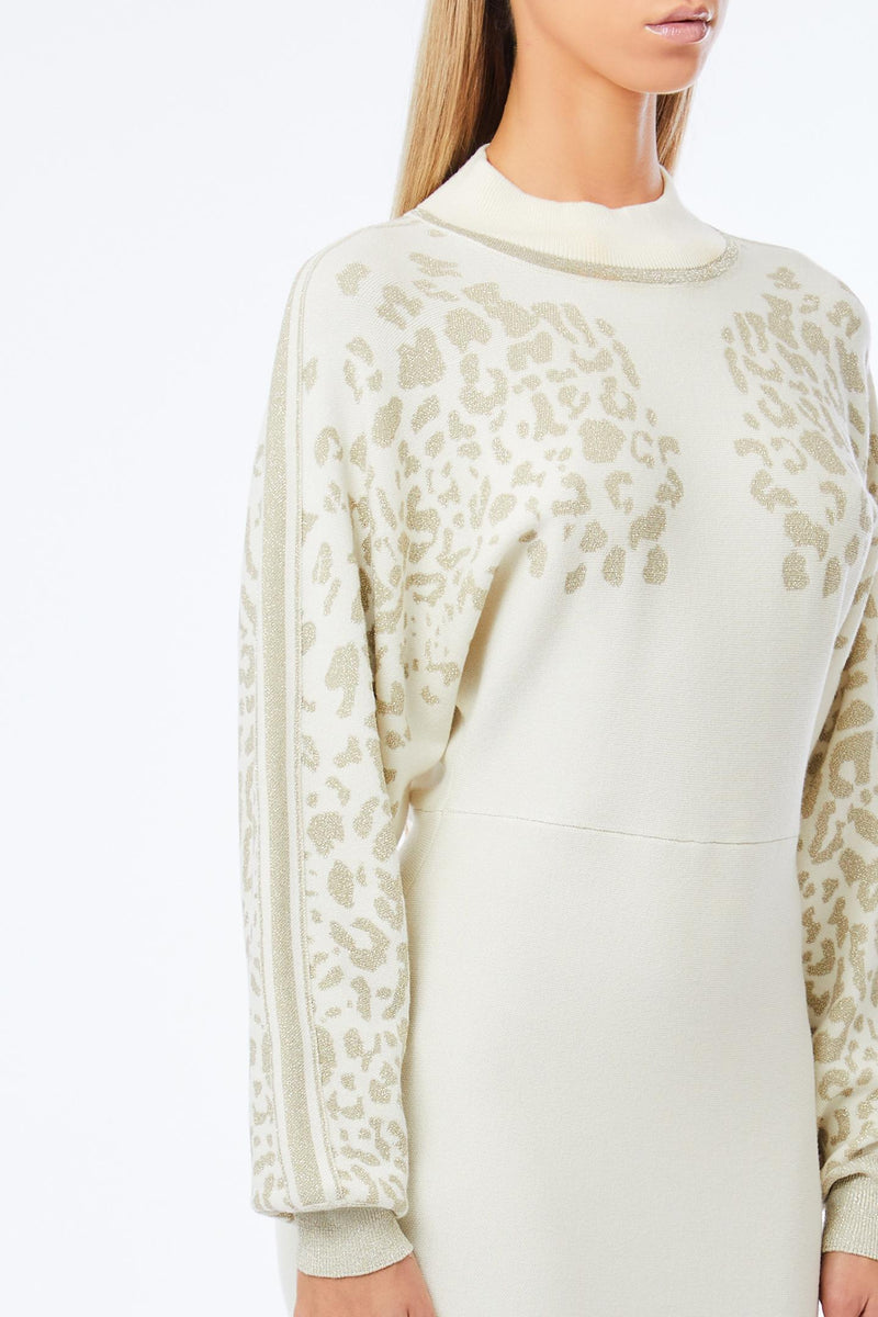 Jurken lange mouw beige Liu Jo