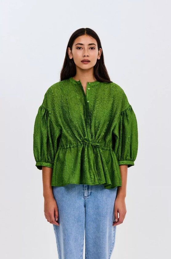 Blouses lange mouw groen CKS