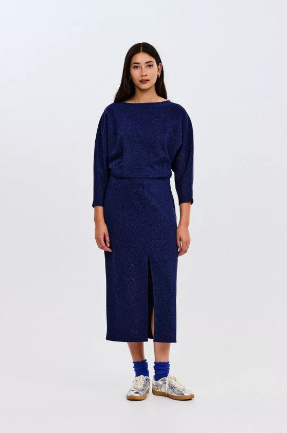 Jurken lange mouw navy CKS
