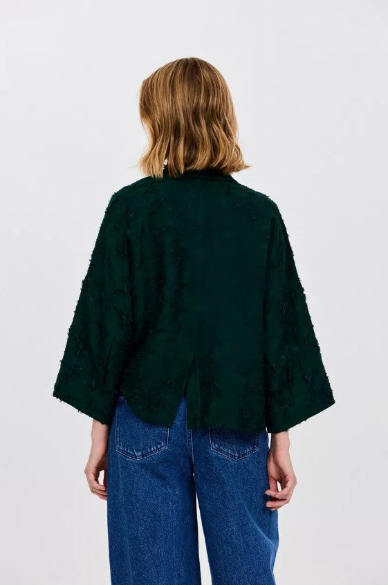 Blouses lange mouw groen CKS