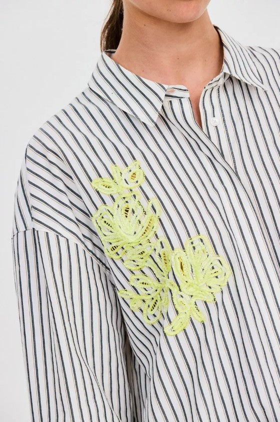Blouses lange mouw groen CKS