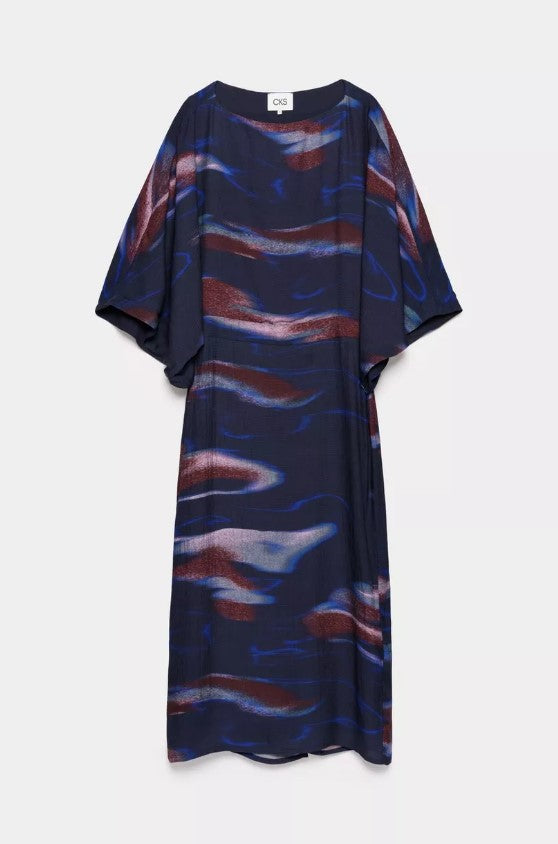 Jurken lange mouw navy CKS