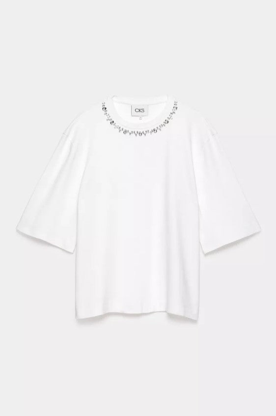 T-shirts korte mouw wit CKS