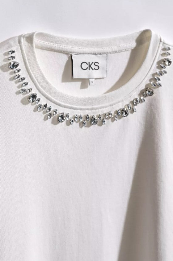 T-shirts korte mouw wit CKS