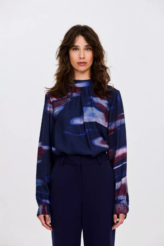 Blouses lange mouw navy CKS