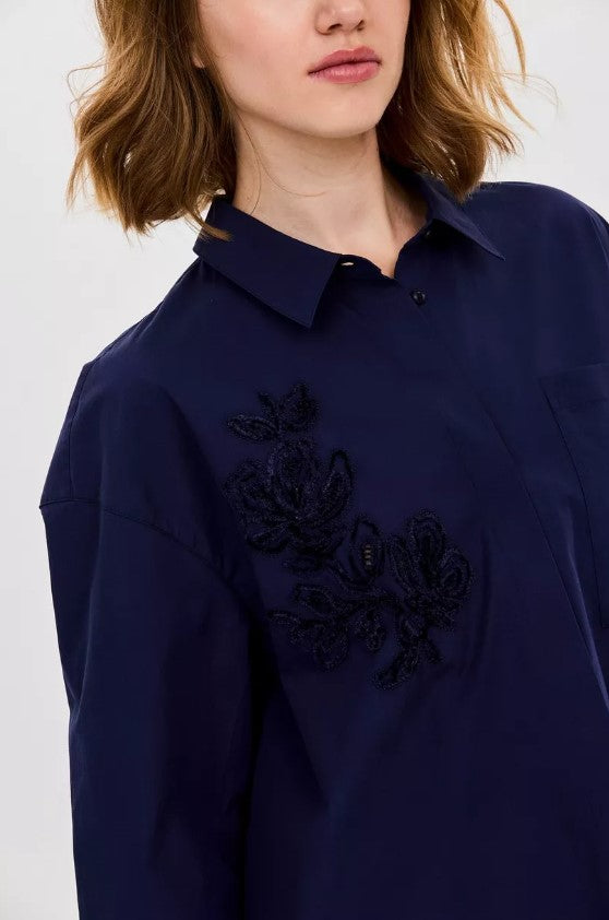Blouses lange mouw navy CKS