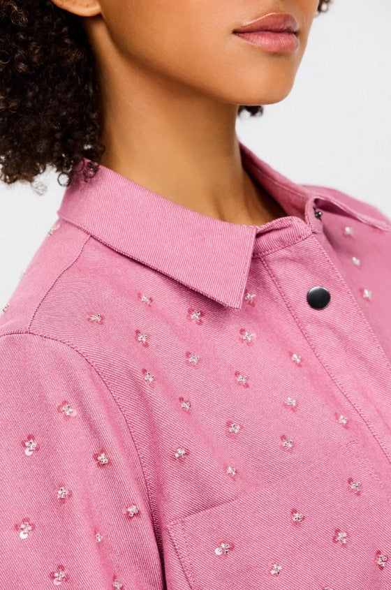 Jurken korte mouw roze CKS