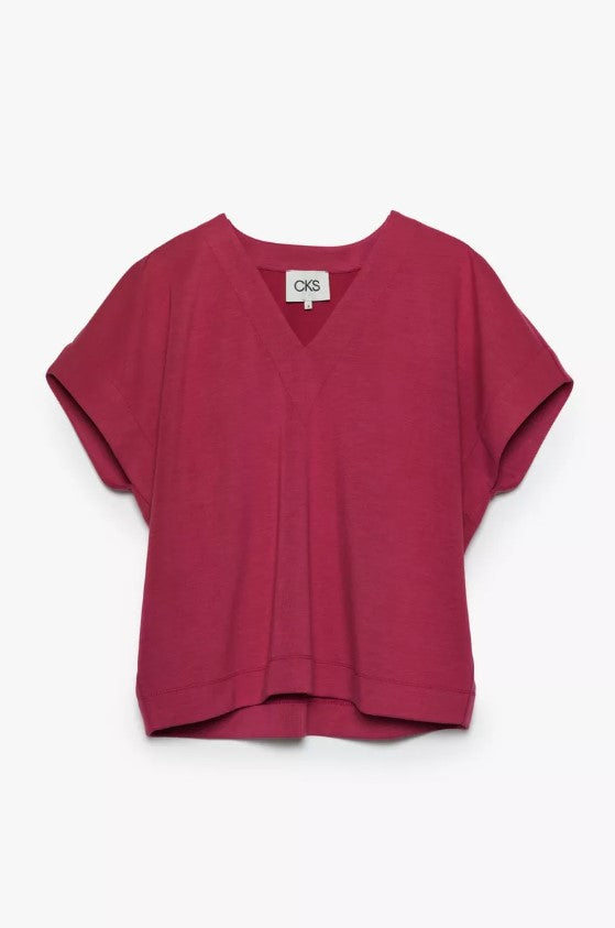 T-shirts korte mouw paars CKS