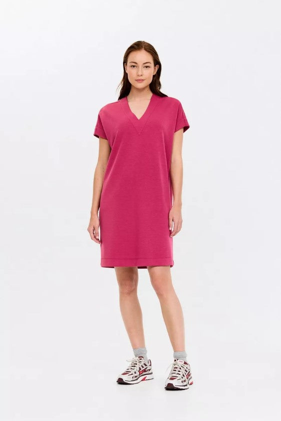 Jurken korte mouw roze CKS