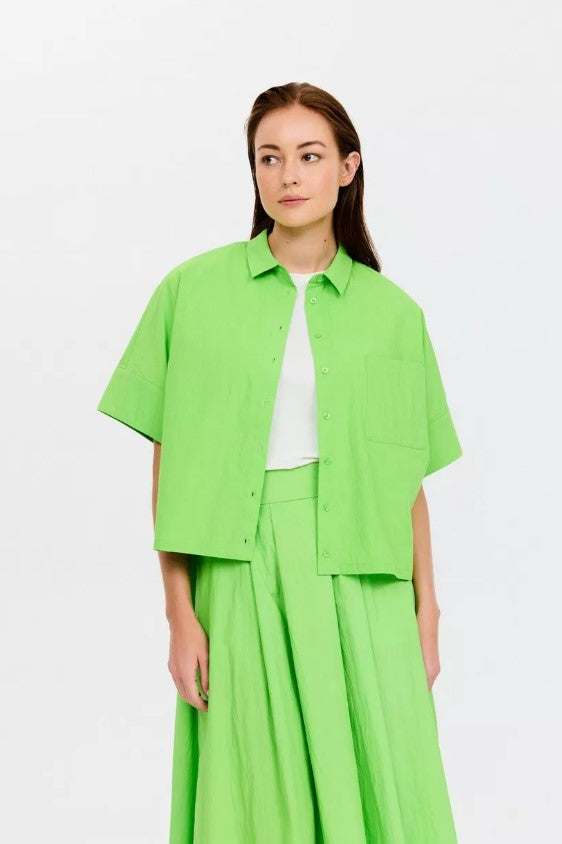 Blouses korte mouw groen CKS