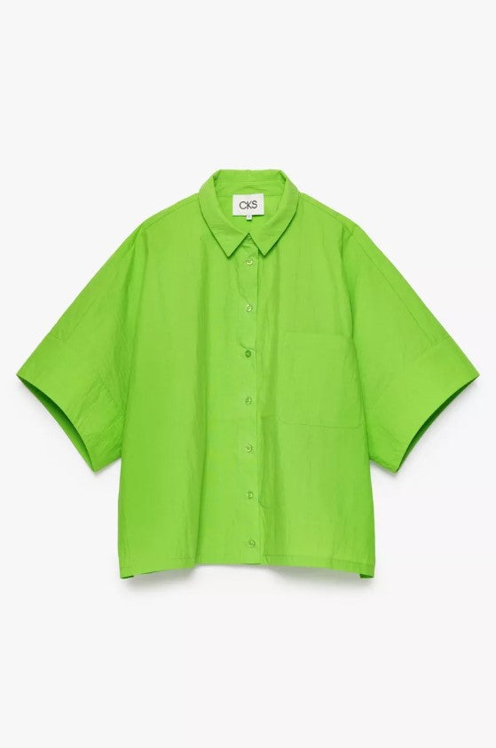 Blouses korte mouw groen CKS